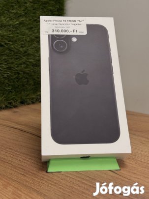 Apple iPhone 16 Kártyafüggetlen 128 GB, 12 hó garancia