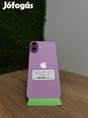 Apple iPhone 16 Plus Kártyafüggetlen 128 GB, 12 hó garancia