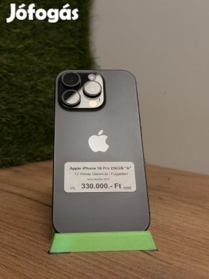 Apple iPhone 16 Pro Kártyafüggetlen 256 GB, 12 hó garancia
