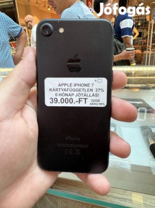 Apple iPhone 7 Kártyafüggetlen 32 GB, 12 hó garancia