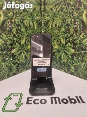 Apple iPhone SE (2020) Kártyafüggetlen 64 GB, 12 hó garancia