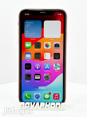 Apple iPhone XR (64GB)  - Akku: 100% - Szín: Korall
