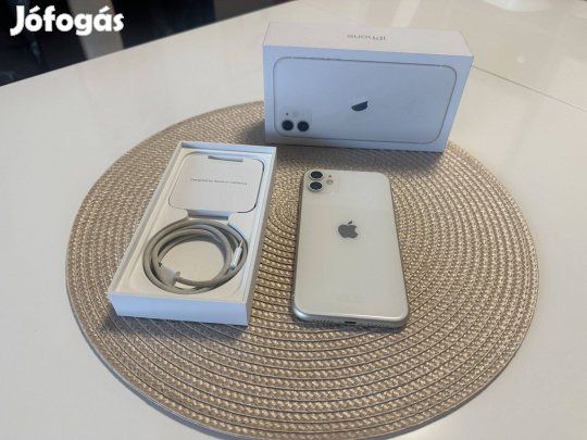Apple iphone 11 128Gb Fehér Független Új Akku!!!