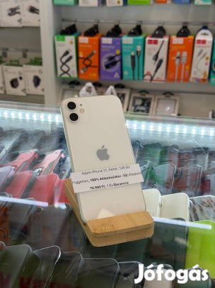 Apple iphone 11, 128Gb, Kártyafüggetlen, Gyári Állapotú, 1 Év Garancia