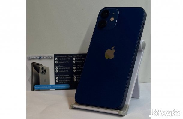 Apple iphone 12 Mini 64GB Kék, Használt Garanciával!