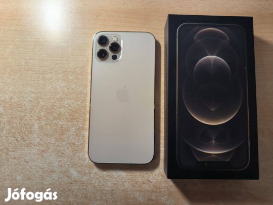 Apple iphone 12 Pro 128GB Független Újszerű Gold Garival !