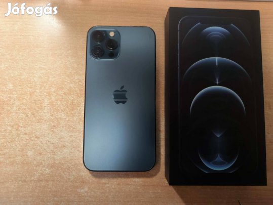 Apple iphone 12 Pro Max 256GB Független Újszerű Blue Garis !