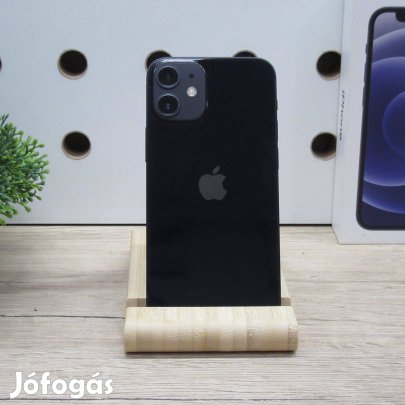Apple iphone 12 mini 64GB Black használt megkímélt 100% akku 6 hónap