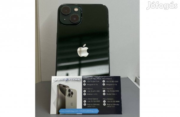 Apple iphone 13 128GB Zöld Használt, Garanciával