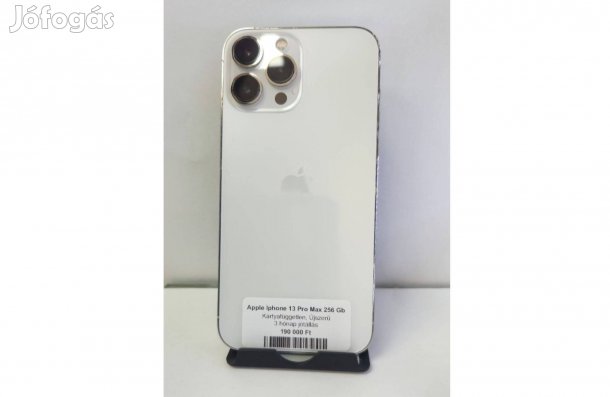 Apple iphone 13 Pro Max 256GB Független Jótállással -fehér