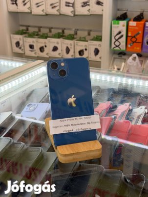 Apple iphone 13, 128Gb, Kártyafüggetlen, Gyári Állapotú, 100% Akksi