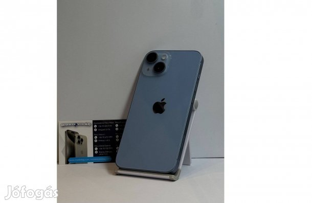 Apple iphone 14 128GB Világos Kék, Használt Garanciával