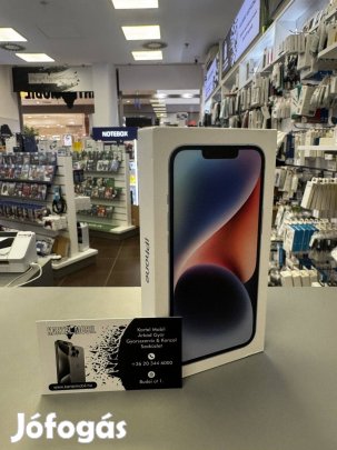 Apple iphone 14 128Gb, 24 hónap Garancia, Kék Színben, Bontatlan