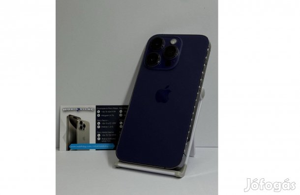 Apple iphone 14 Pro 128GB Lila, Használt Garanciával