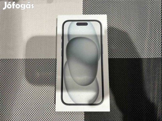 Apple iphone 15 128GB Új Fekete 3 év Apple Garancia !