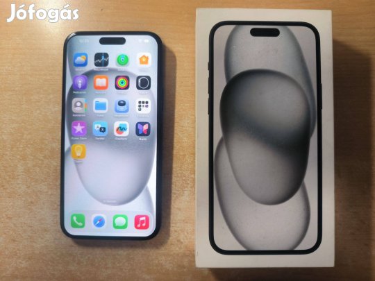 Apple iphone 15 Plus 128GB Független Újszerű Black Apple Garanciás !