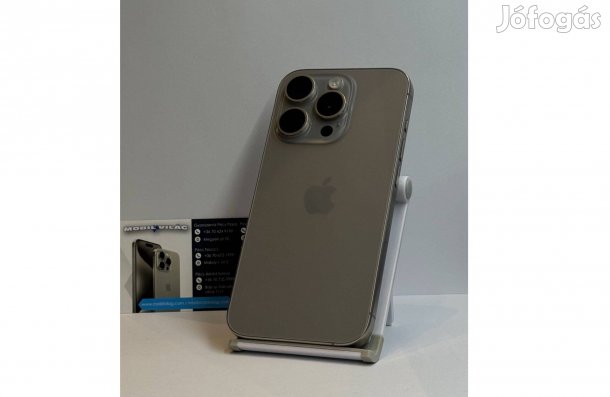 Apple iphone 15 Pro 128GB Szürke, Használt Garanciával