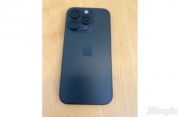 Apple iphone 15 Pro 256GB Black Titan Használt Független Kis Hibával
