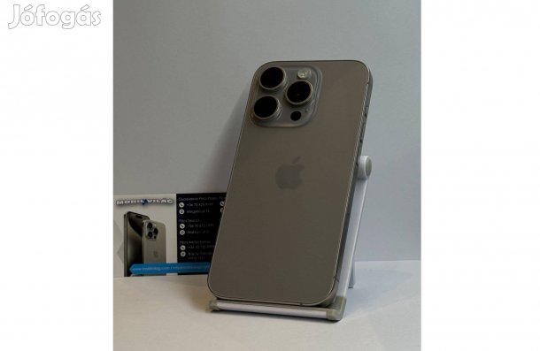 Apple iphone 15 Pro 256GB Szürke, Használt Garanciával