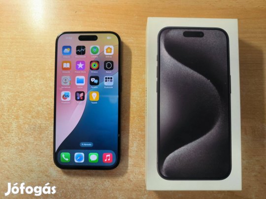 Apple iphone 15 Pro 256GB Újszerű Black Apple Garanciás !