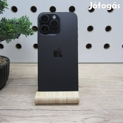 Apple iphone 15 Pro Max 256GB fekete titán használt, karcmentes