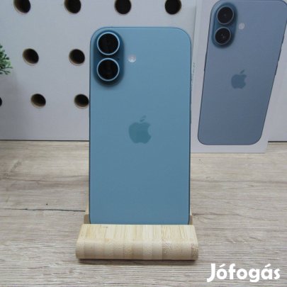 Apple iphone 16 128GB Teal használt, újszerű 100% akku (0 ciklus)