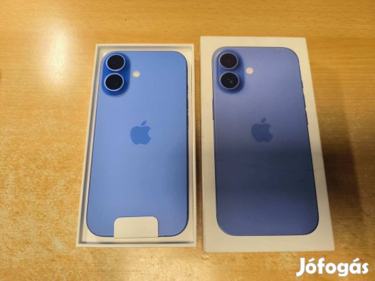 Apple iphone 16 128GB Új Független Ultramarine 3 év Apple Garancia !