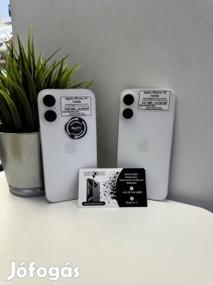 Apple iphone 16 128Gb, 12 hónap Garancia, Fehér Színben