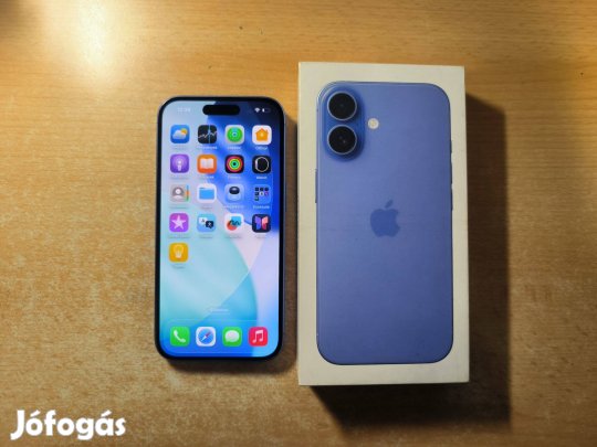 Apple iphone 16 256GB Független Újszerű Ultramarine Apple Garancia !