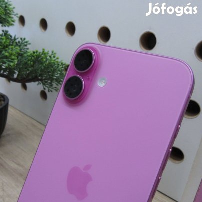 Apple iphone 16 Plus Pink 128GB használt karcmentes 94% akku (316 c