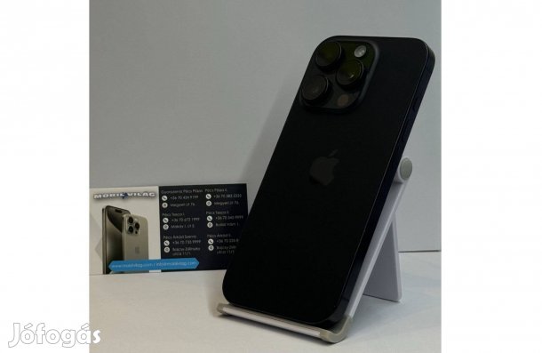 Apple iphone 16 Pro 128GB Fekete, Használt Garanciával!