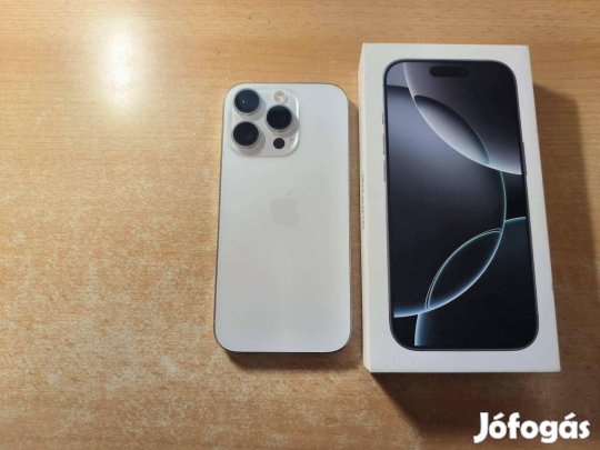 Apple iphone 16 Pro 256GB White Újszerű Apple Garis !