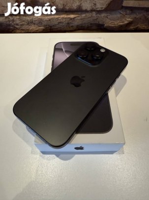 Apple iphone 16 Pro Black titanium 128 Gb garanciális