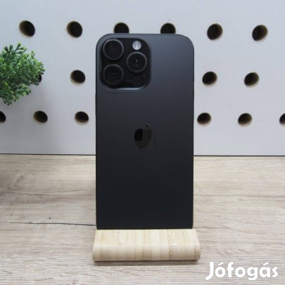 Apple iphone 16 Pro Max 256GB Black Titanium használt, karcos kijel