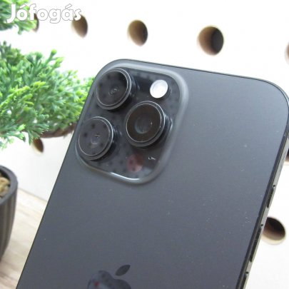 Apple iphone 16 Pro Max Black Titanium 256GB karcmentes 99%-os