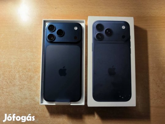 Apple iphone 17 Pro Max 256GB szinte Új Blue Apple Garanciával !