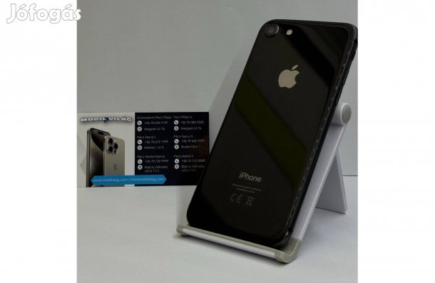 Apple iphone 8 64GB Fekete, Használt Garanciával!
