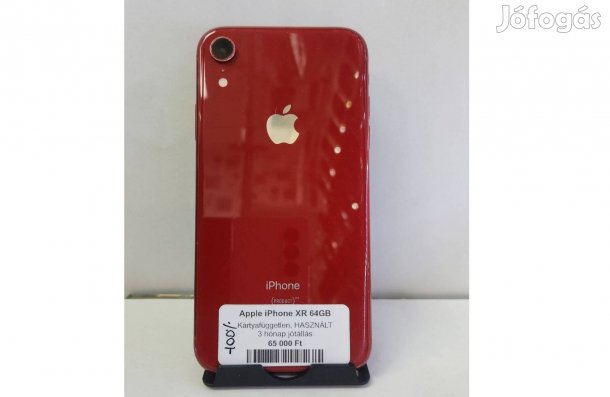 Apple iphone XR 64GB Független Jótállással -Product Red