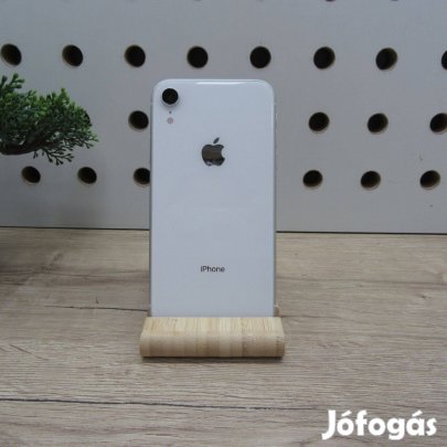 Apple iphone XR 64GB használt White megkímélt 100% akku 6 hó gar