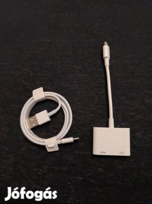 Apple lightning - digitális AV adapter + töltő kábel 