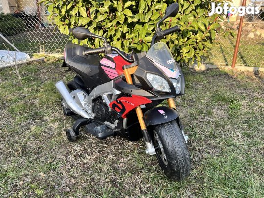 Aprilia Tuono Elektromos gyerekmotor, 2x35W, 12V7Ah