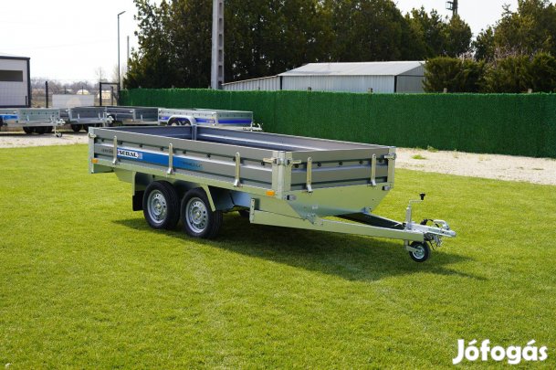 Április 30-ig - akciós alsókerekes új utánfutó (330x150cm) rendszámmal