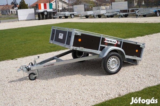 Április 30-ig akciós billenős utánfutó (200x132cm) + rendszám Szegeden