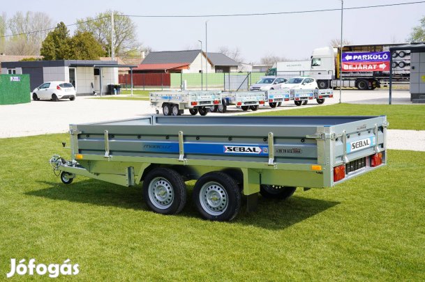 Április 30-ig akciós új alsókerekes utánfutó (330x150cm) + rendszám