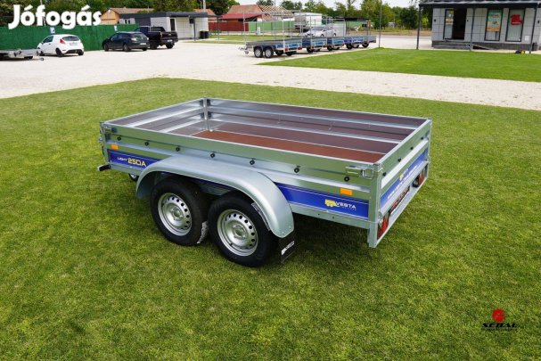 Április 30-ig akciósan - új 2 tengelyes fék nélküli utánfutó +rendszám