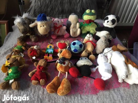 Apró plüssök, kulcstartók