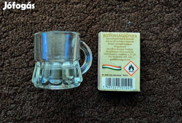 Apró üveg korsócskák, 30 ml ( 6 db ) 20260324