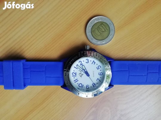 Aqua quartz Női divat óra kék szíjjal új