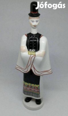 Aquincum porcelán népviseletes Legény!
