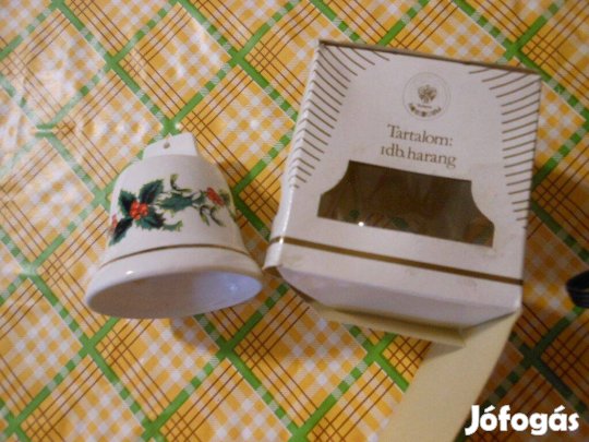 Aquincuuincumi új porcelán karácsonyi csengő harang dobozában más is